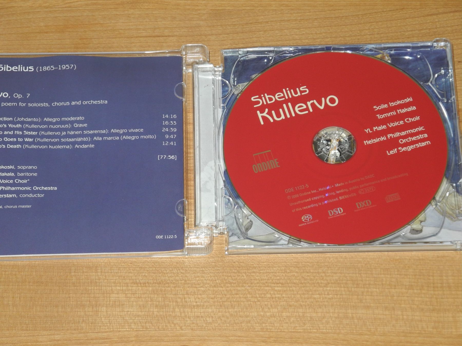 CD: SIBELIUS: KULLERVO - SEGERSTAM - ONDINE - SACD – Nuovo (secondo la descrizione) da Fahrwangen venduto da Swirl2 1