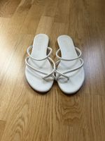 Sandali in pelle bianca, Massimo Santini, numero 39