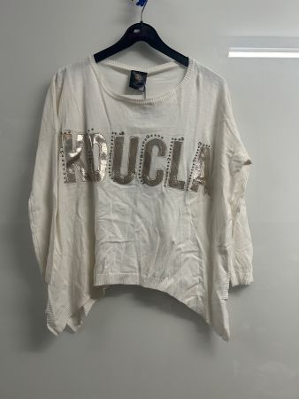 Pullover oversized asymmetric weich elegant 1 Size Neu