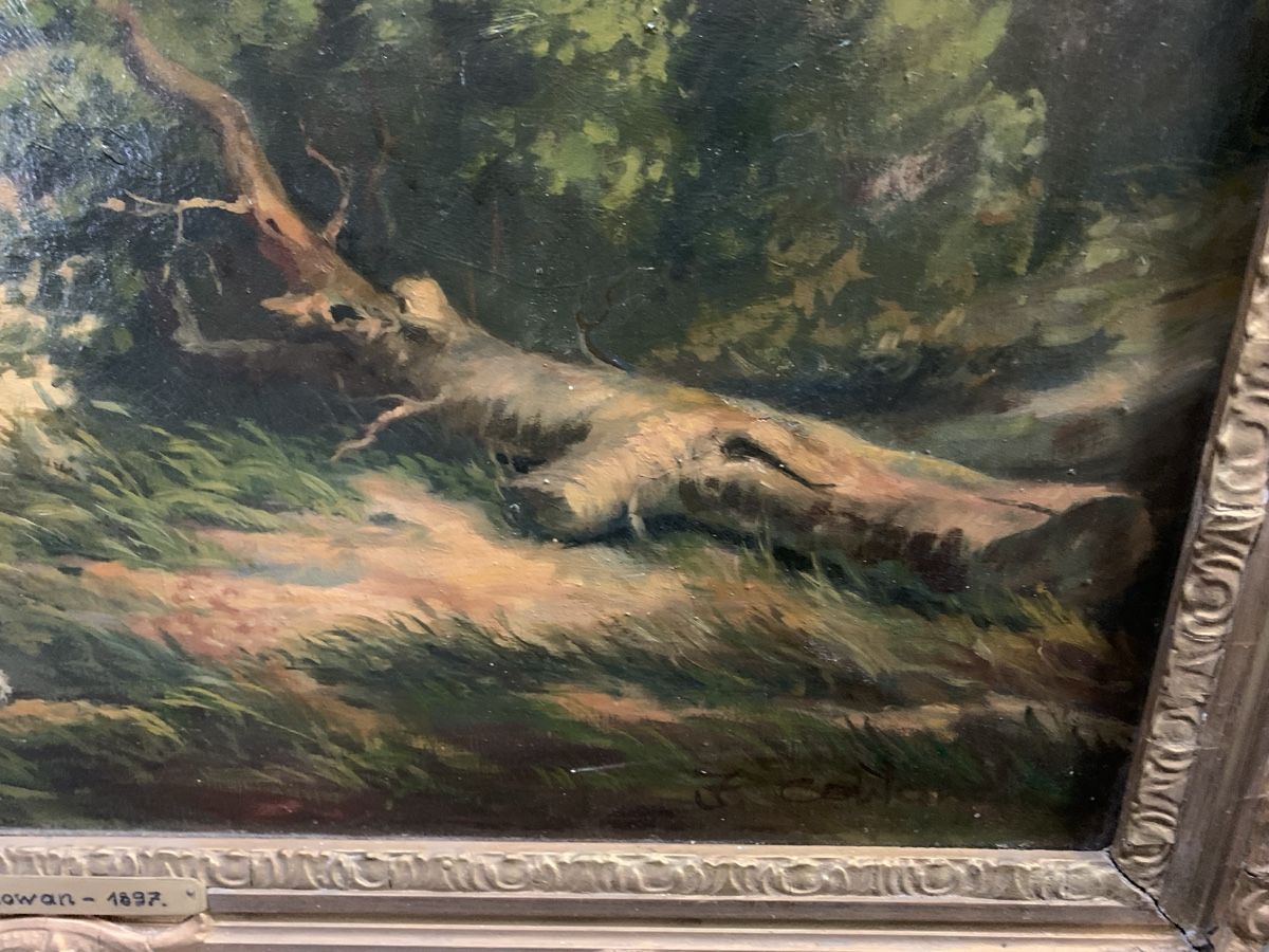 Dipinti: THEODOR COWAN-1897 – Usato da Wolfhalden venduto da SecondAntique 3
