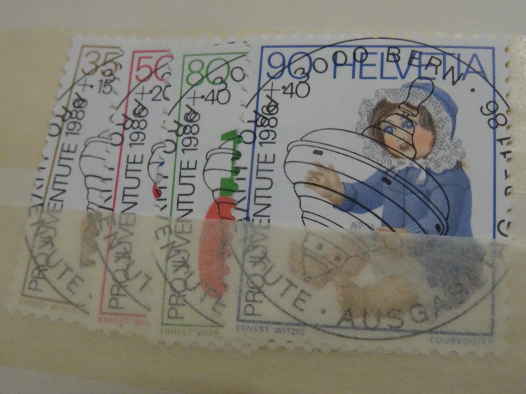 Tutti i francobolli: 1986 Pro Juventute ET-VOLL – Usato da Olten venduto da pechsisa1