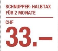 SBB Gutschein für ein 2 monatiges Schnupper-Halbtax Abo