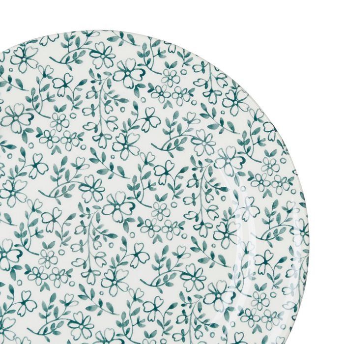 Piatti: Dessertteller-kleinen grünen Blumen – Nuovo e nell'imballaggio originale da Arbon venduto da MaritK 1