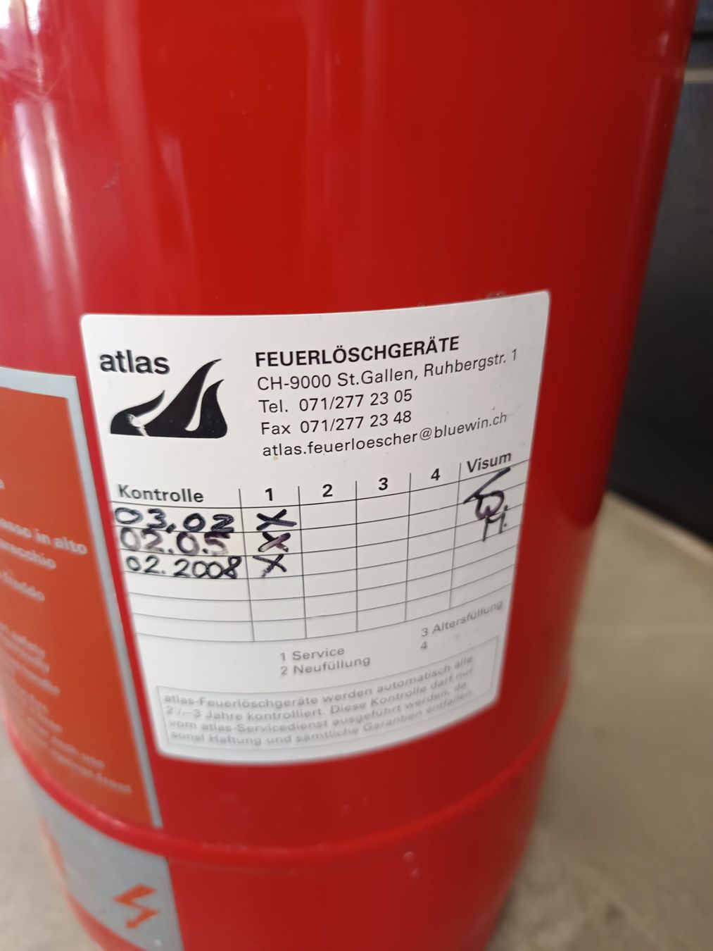 Estintori: Pulverlöscher – Nuovo e nell'imballaggio originale da Rüthi (Rheintal) venduto da Balty 1