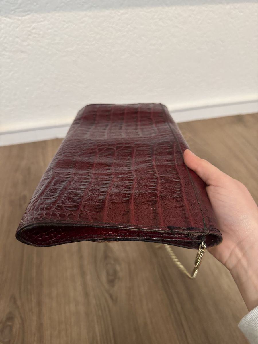 Borse da donna: Vintage Tasche Clutch weinrot – Usato da Fislisbach venduto da KolibriSecondhand 3