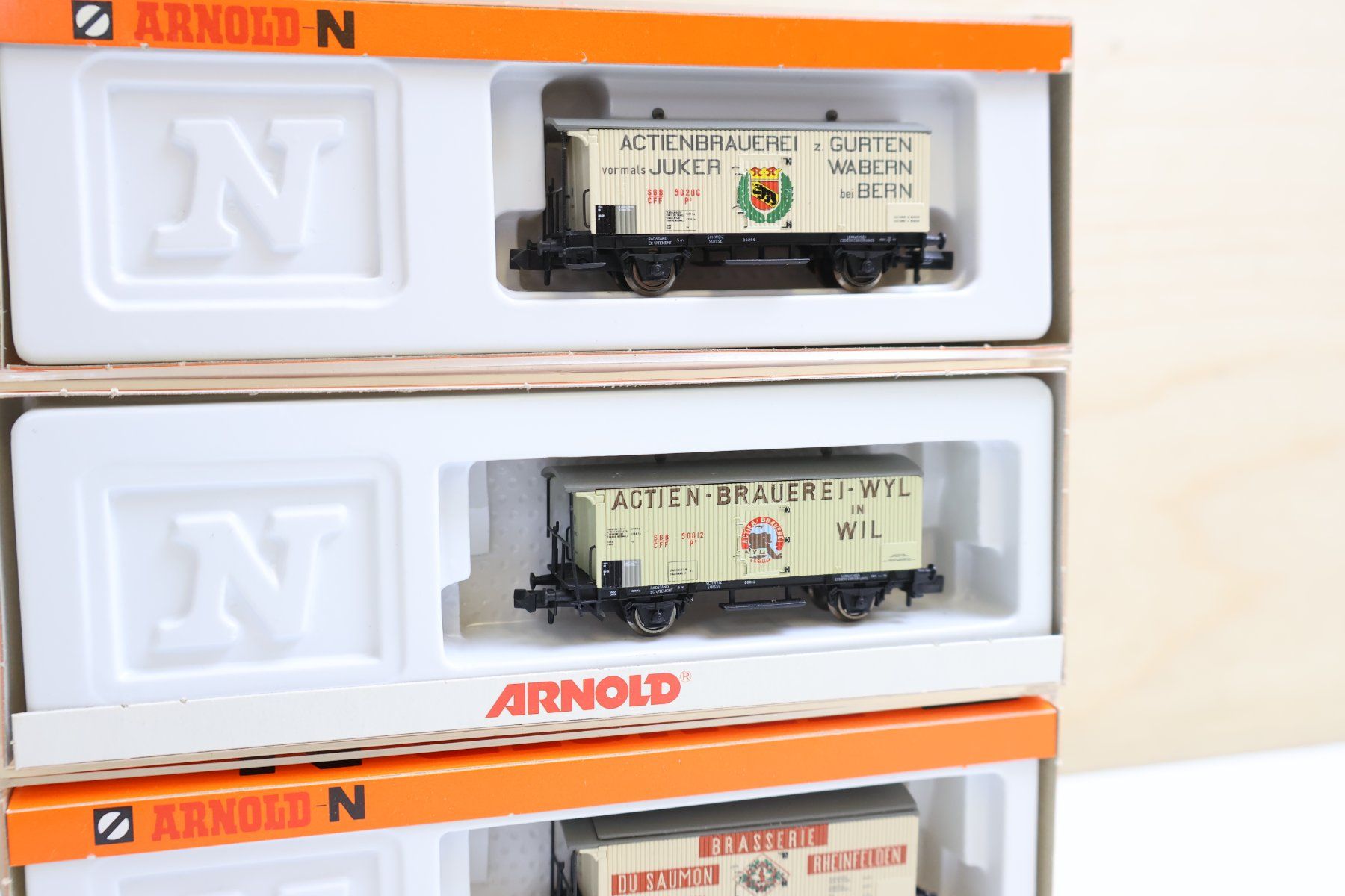 Arnold Modelleisenbahnen: ARNOLD SBB Oldtimer Bierwagen Set HN6020 – Gebraucht aus Winterthur von Monstera 4