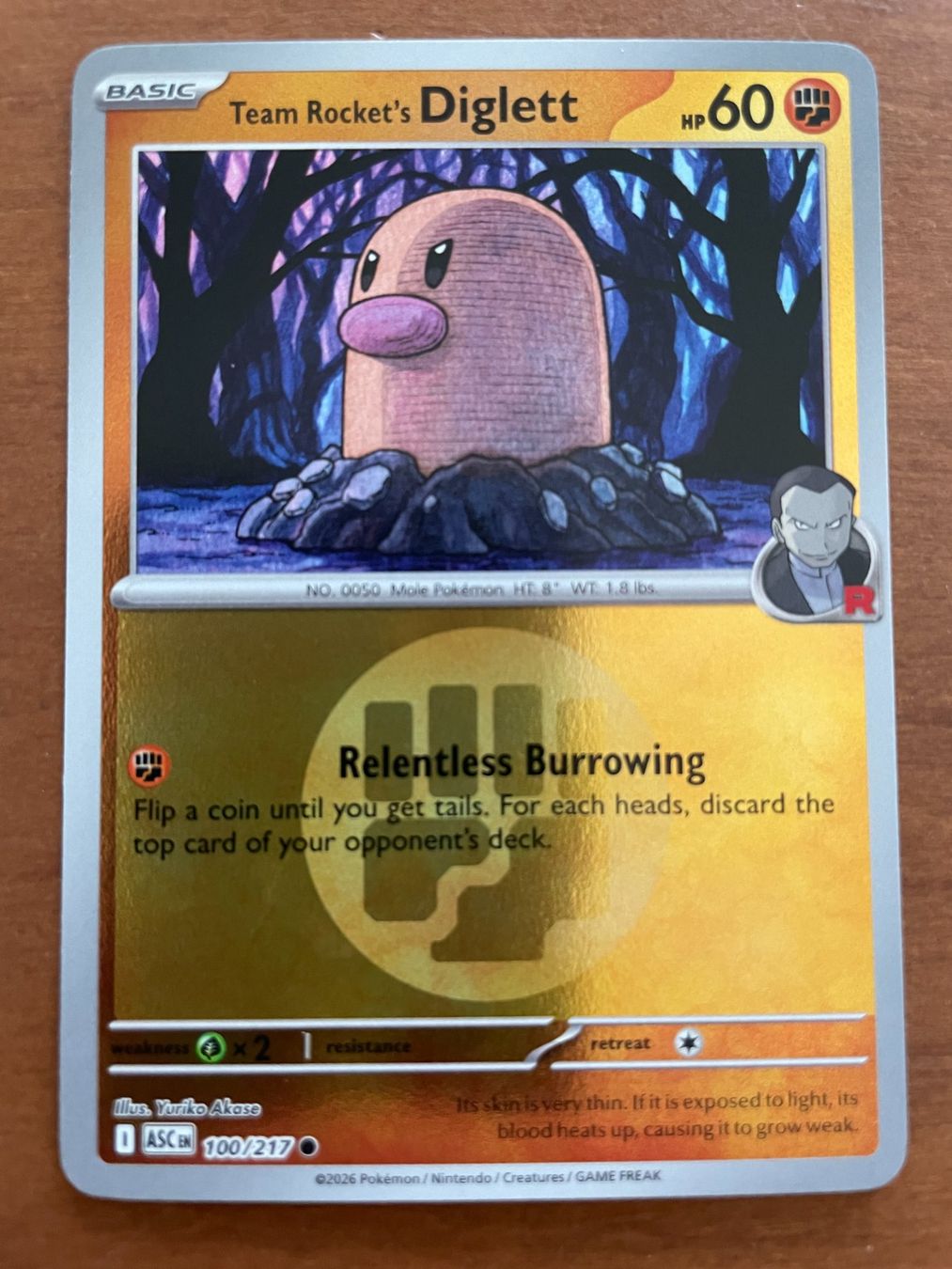 Pokémon Cartes à collectionner: Pokemon Team Rocket's Diglett Reverse (Versand gratis) – Neuf (Voir description) à Chur par Angerson