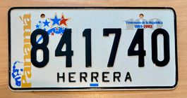 Panama Nummernschild 841740 Herrera 👍