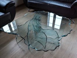 Couchtisch aus Kristallglas, Danny Lane, ca. 1989