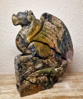 Mystischer grosser Drache aus Ozeanjaspis 1.76kg