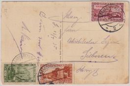 Karte Saargebiet 1935 nach Siebnen Sz