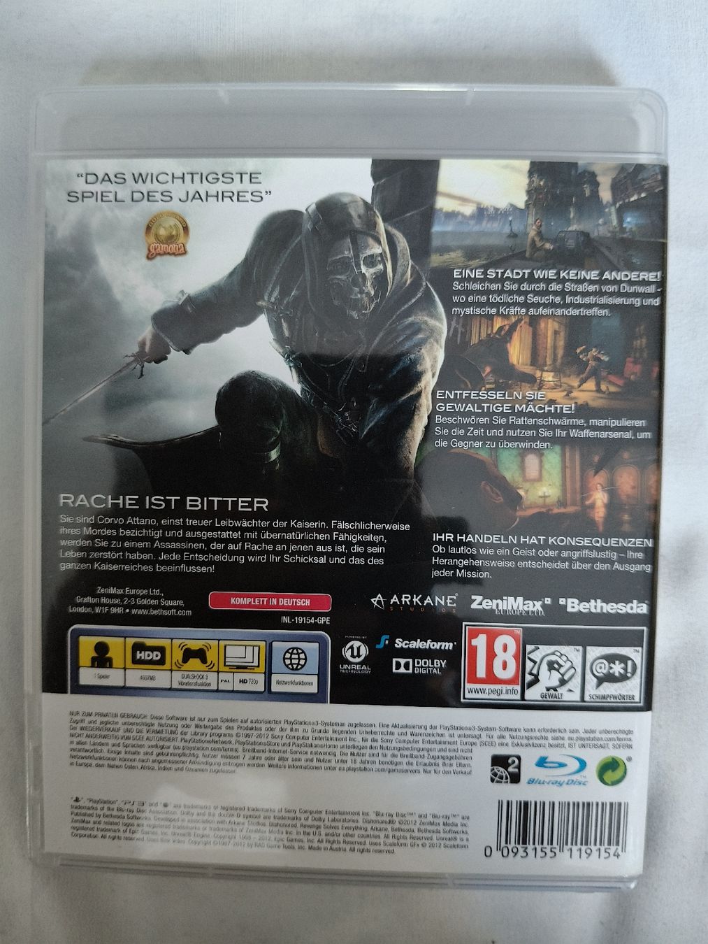 Sony Giochi: Dishonored - Die Maske des Zorns – Usato da St. Gallen venduto da Ringa72 1
