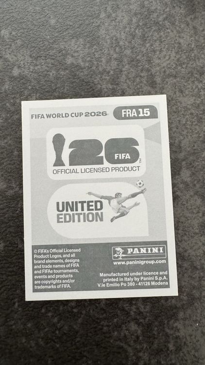 Panini WM 2026 Sticker Ousmane Dembélé FRA 15 United Edition (Neuf ...