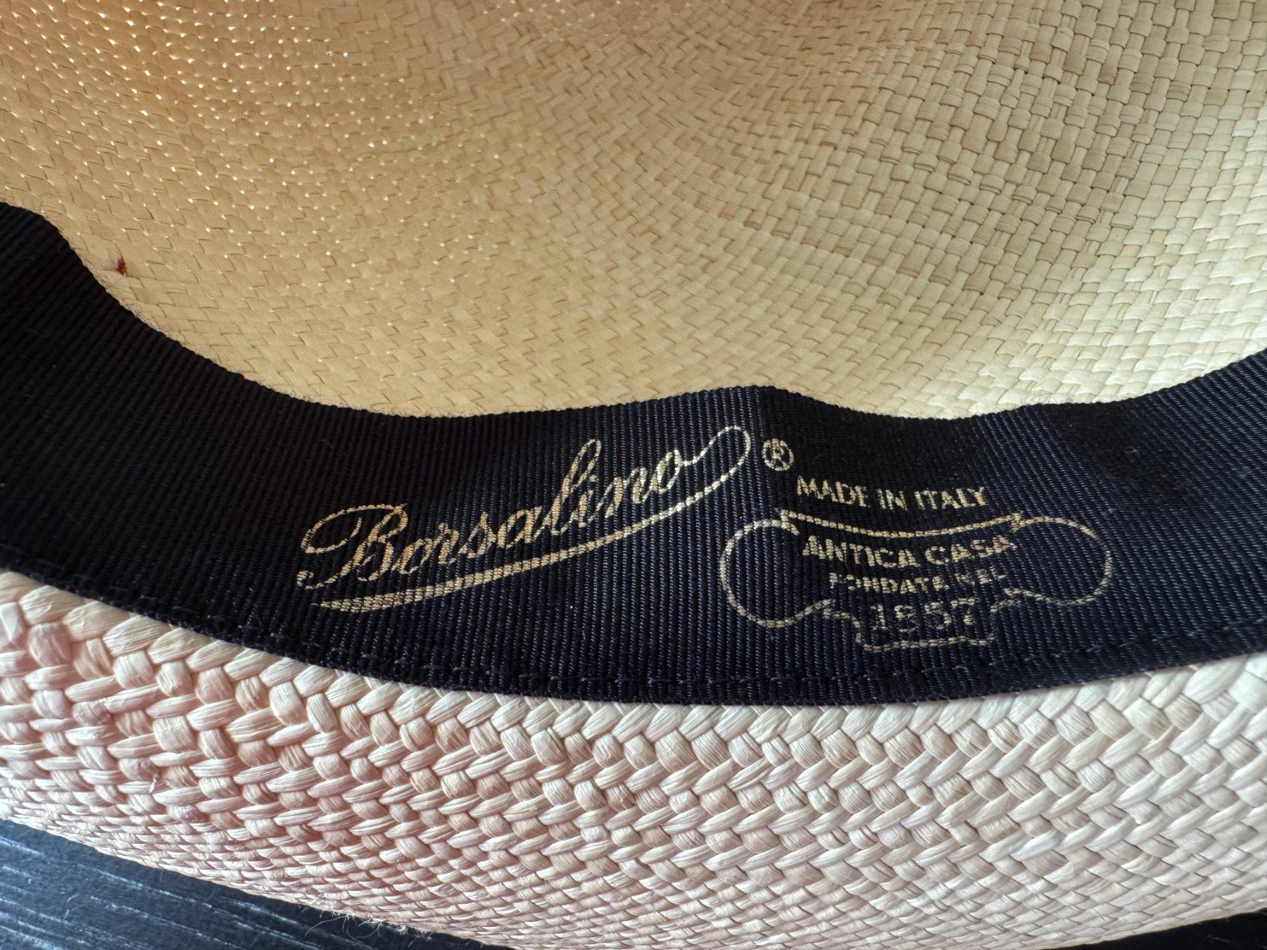 Borsalino Copricapi, berretti & cappellini: Elegante cappello Borsalino Panama – Nuovo (secondo la descrizione) da Porza venduto da GioCa65 5