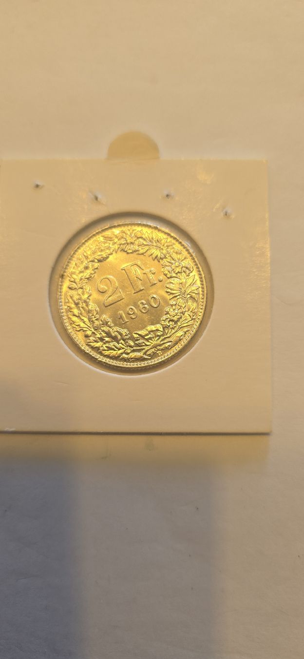Toutes les monnaies: piece 2chf 1960 UNZ – Neuf avec emballage d'origine à Fribourg par yan_z5fr