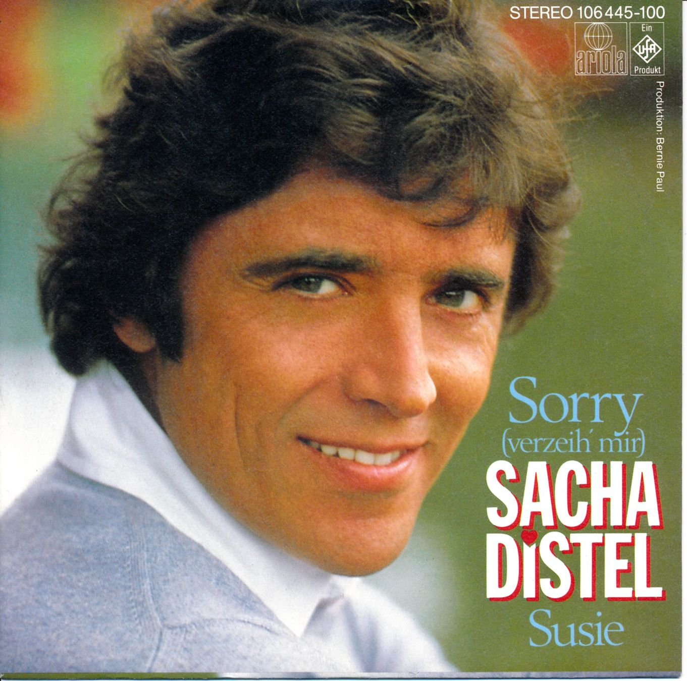 Dischi in vinile: SACHA DISTEL - SORRY (7'' Vinyl Single NM) – Usato da Hedingen venduto da Studers