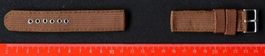 Textil-Nato-Uhrenband 22mm, braun coffee