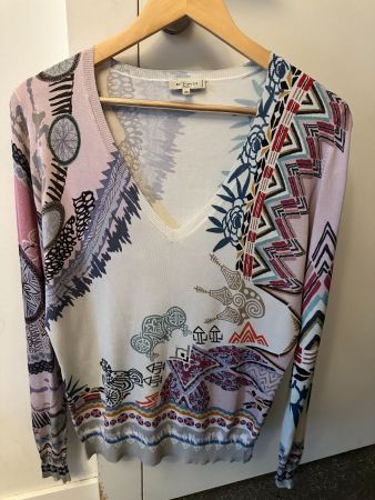 Chic pull ETRO 100% soie ETRO-Pullover 100% Seide 879CHF