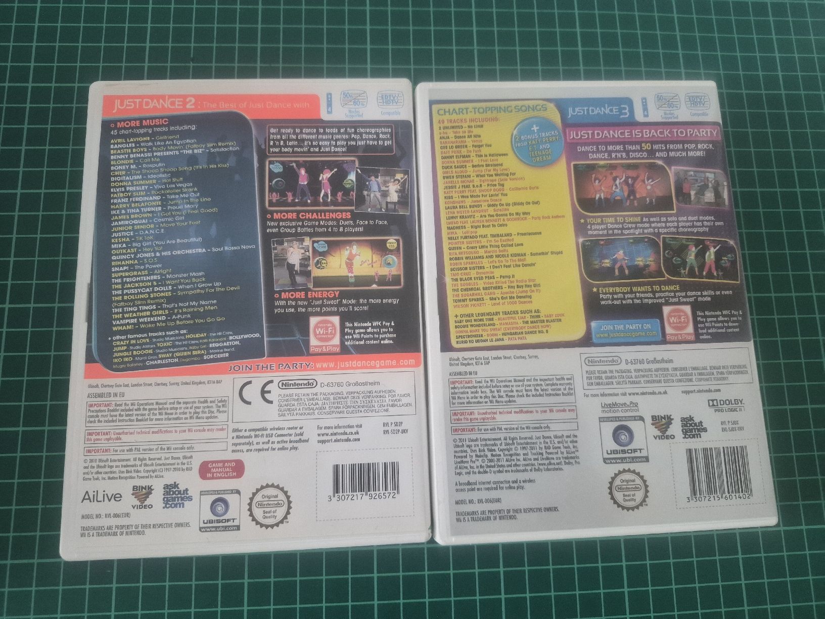 Nintendo Giochi: Wii Just Dance 2 and 3 Special Edition games bundle – Usato da Meyrin venduto da Retro-GZ 3