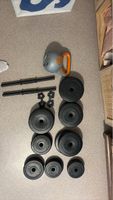 Hantelset mit Kettlebell Kunststoff gebraucht