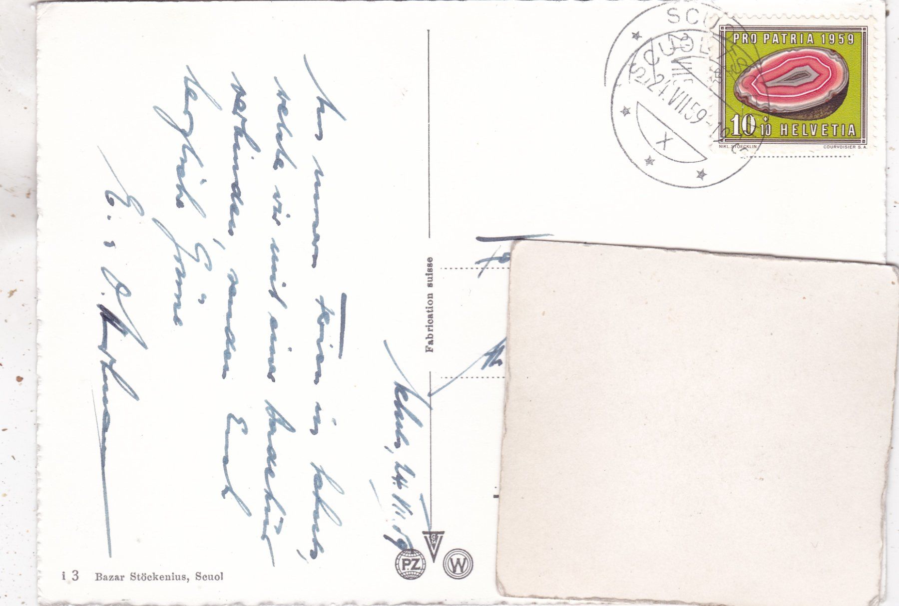 Cartoline postali: Schuls Scuol mit Vulpera 1959 – Usato da Herisau venduto da Lisegrat2008 1