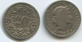 5 Rappen Schweiz 1885