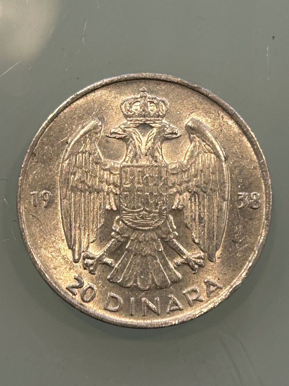Tutti le monete: 20 DINAR  JUGOSLAVIJE SILBER MÜNZ 1938 – Usato da herisau venduto da hb_gold 1