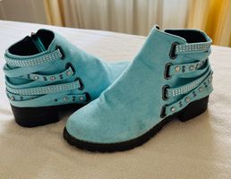 Ultraweiche Stiefeletten Gr.37 neuw Glitzer Schuhe