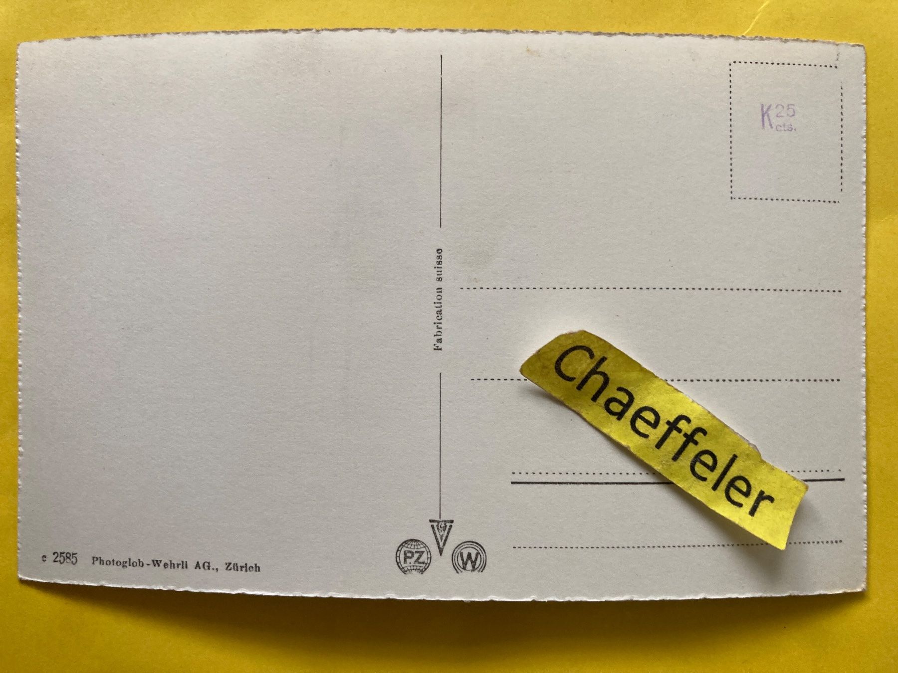 Cartoline postali: Gelterkinden – Usato da Zürich venduto da Chaeffeler 1