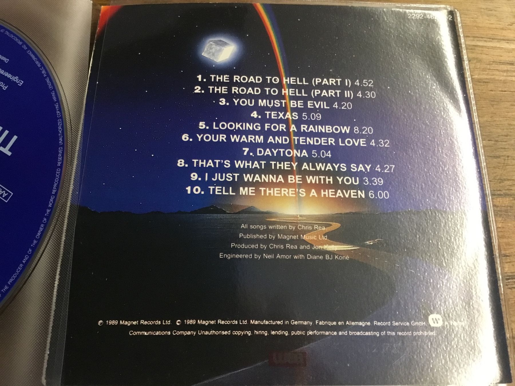 CD: Chris Rea - The Road To Hell - CD - – Usato da Thierachern venduto da sweden08 1