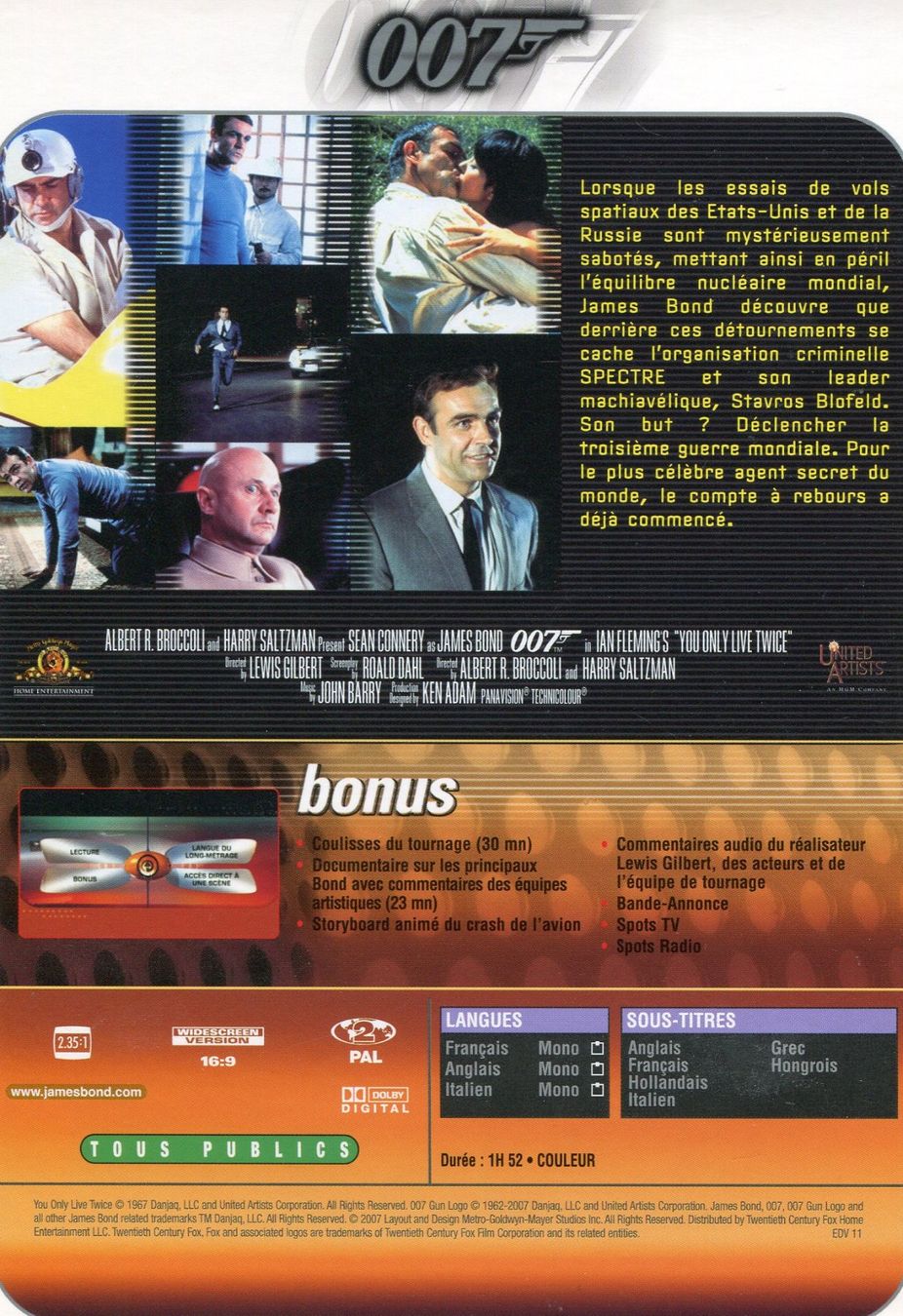 Alle DVDs: On ne vit que deux fois  -  DVD – Gebraucht aus Les Avants von soyouz63 1