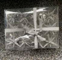 Weihnachtssterne Silber Glitzer, 25 Stk, Neu!