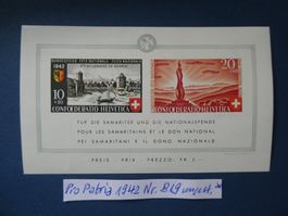 Pro Patria 1942 Block Nr. B19 ungestempelt *