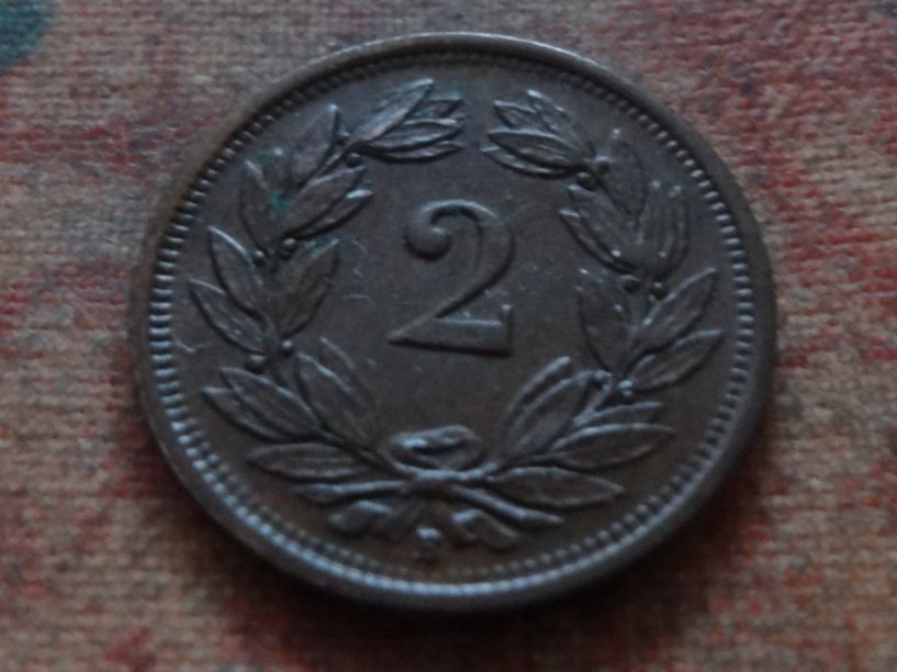 Alle Münzen: 2 Rp. 1927  (F) – Gebraucht aus Romanel-sur-Lausanne von Swift13 1