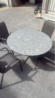 Gartentisch Granit rund gebraucht