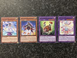 Yu-Gi-Oh! 4 Karten Starfoil, 1. Auflage