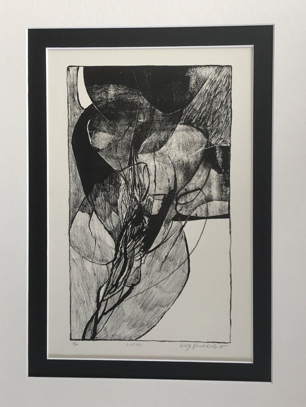 Grafica & Litografie: Wolff Buchholz      "Komposition L6502"      Lithographie – Usato da Nennigkofen venduto da juhit 2