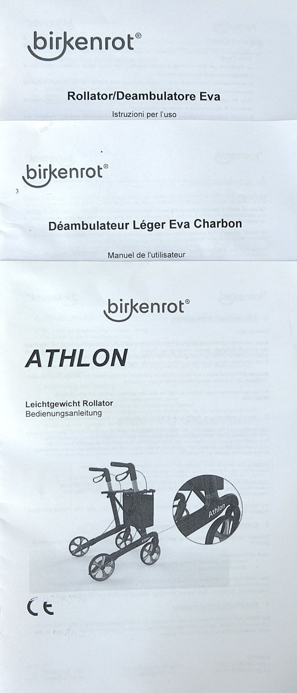 Aides à la marche: Birkenrot Rollator Athlon Carbon – D'occasion à Volketswil par brockipfannenstil 8