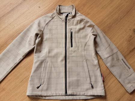 F.lli Campagnolo Softshell Jacke Beige Kariert Gr. M