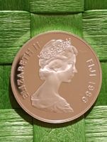 1986er 10-Dollar-Silber-Münze   „Fidschi-Landfrosch“