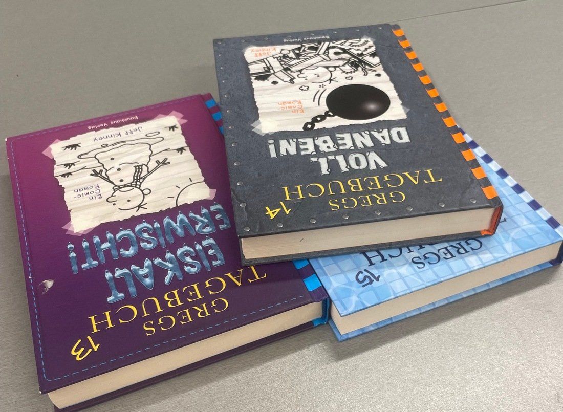 Libri: 3 x Gregs Tagebuch Bände 13, 14, 15 – Usato da Sirnach venduto da sagrotin 3