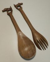 Holz Salatbesteck - Besteck Schöpfbesteck Holz  Afrika