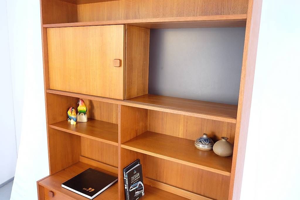 Commodes: Mid Century teak Sideboard mit Aufsatz – D'occasion à basel par vintory.ch 5