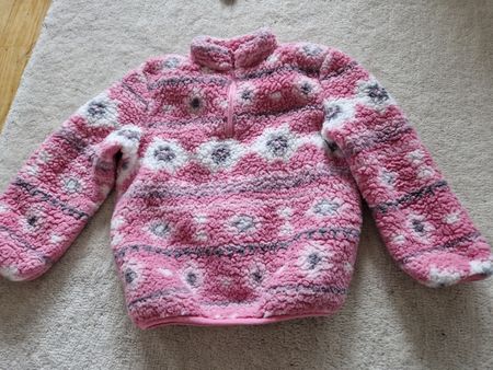 Pullover, Gr. 122,  kuschelig,  Fleece, Rollkragenpullover