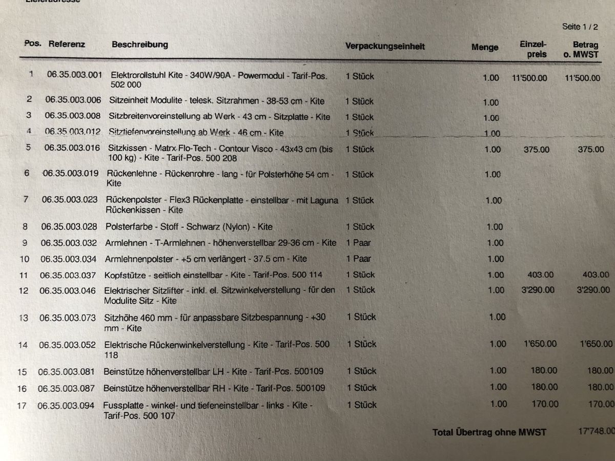 Sedie a rotelle: Elektro Rollstuhl – Usato da Murten venduto da Bizzarrofime 5