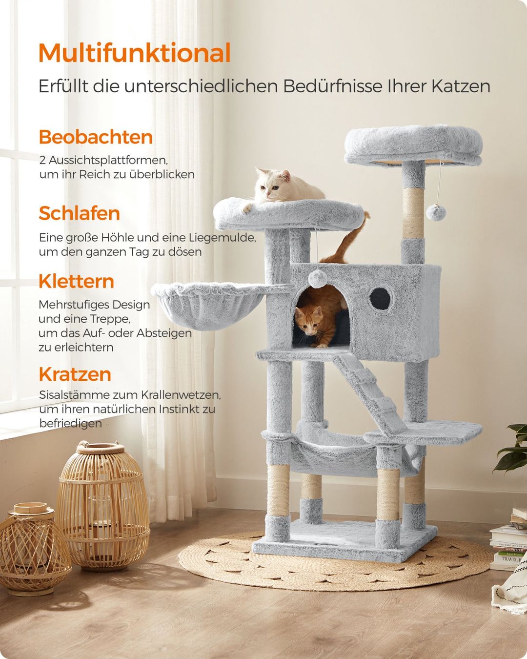 Tiragraffi: Kratzbaum Katzenbaum Weicher Bezug EROS – Nuovo (secondo la descrizione) da Lachen SZ venduto da MAMORU-MOEBEL 3