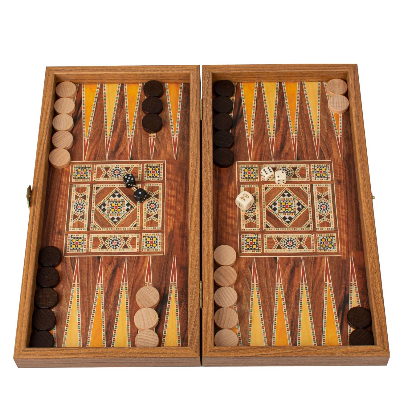 Giochi: backgammon en bois de réplique de wengé / Medium (38 x 20cm) – Nuovo e nell'imballaggio originale da Meyrin venduto da ChiaraMania 8