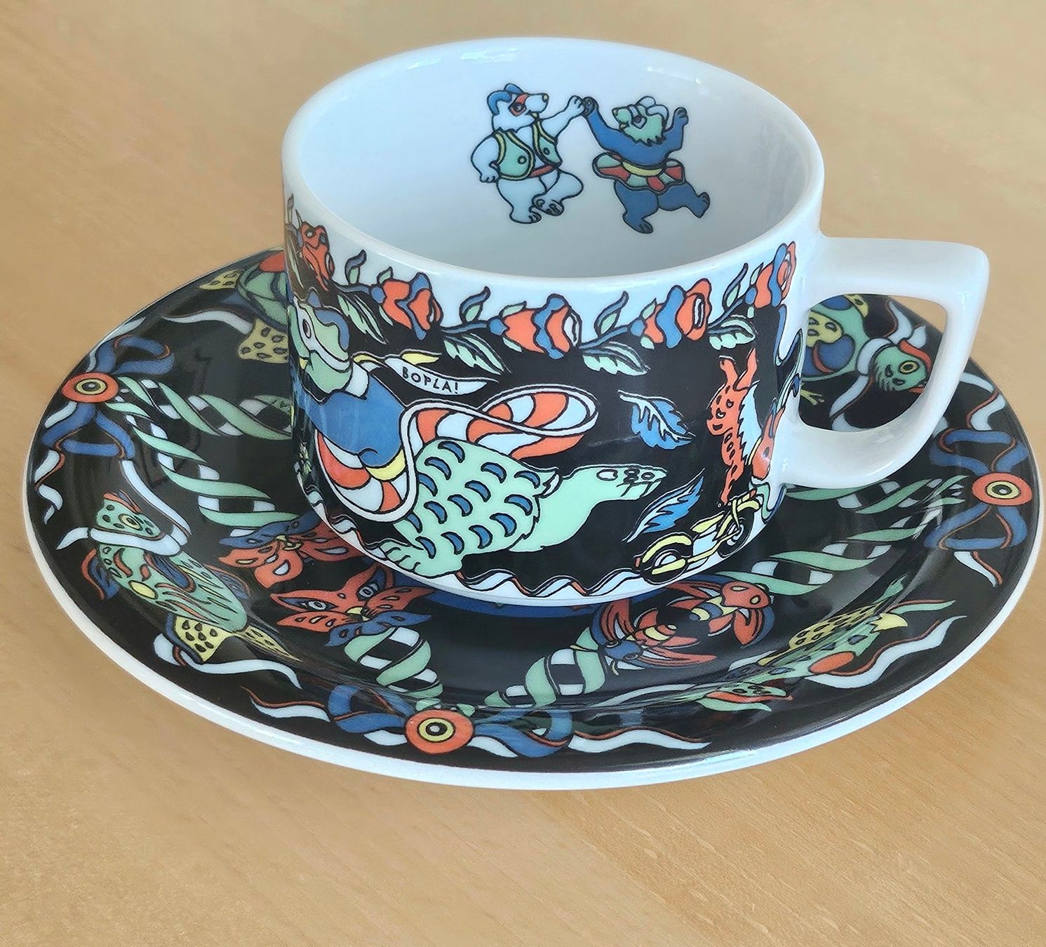 Bopla Tazze: Bopla Evolution Kaffeetasse mit UT Rosetta Teddy schwarz – Nuovo (secondo la descrizione) da Dietikon venduto da erdbeeren 4