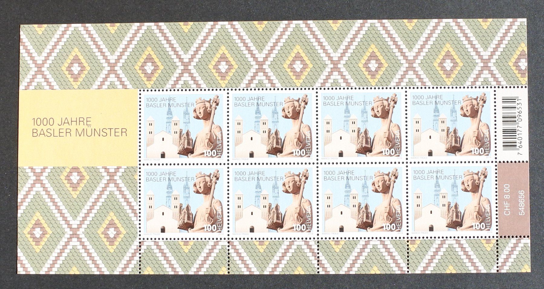 Alle Briefmarken: 2019 Kleinbogen 1000 Jahre Basler Münster ** – Neu (gemäss Beschreibung) aus Lugano von fc2017