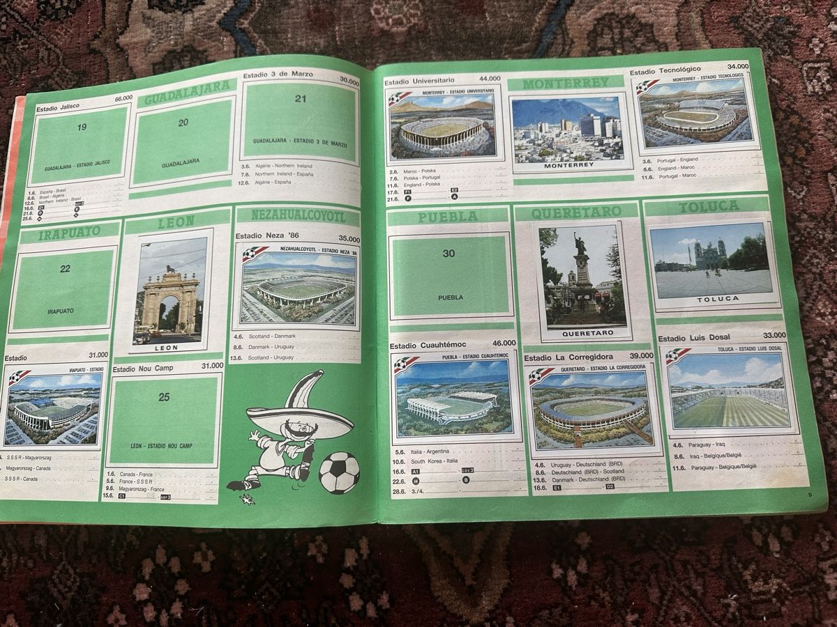 Panini Album: Album figurine Panini Mexico 86 – Usato da Bellinzona venduto da Ti.belli 6